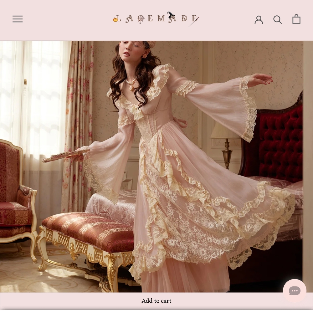 Elegant Pink Lace Dress, new.